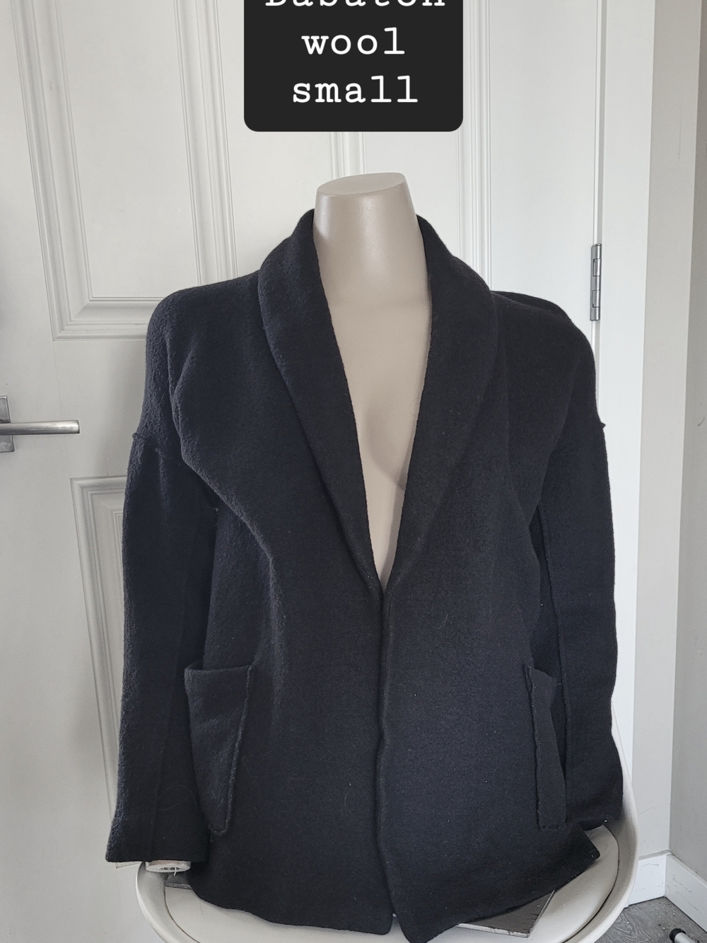 Aritzia Black Wool Freeman Jacket
